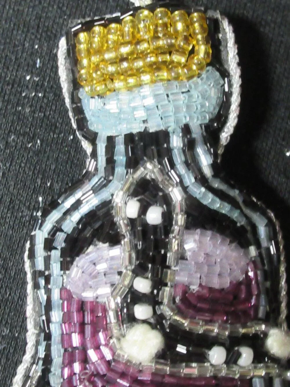 Halloween Beaded Potion Bottle Ornament